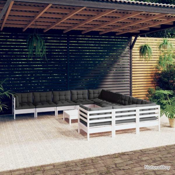 Ensemble de canap� de jardin 7 pcs Noir Poly rotin