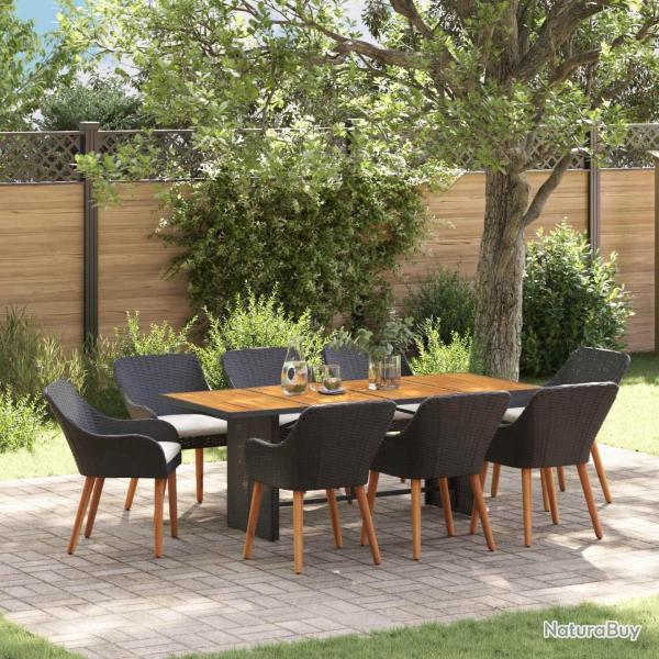 Ensemble de canap� de jardin 7 pcs Gris clair Poly rotin