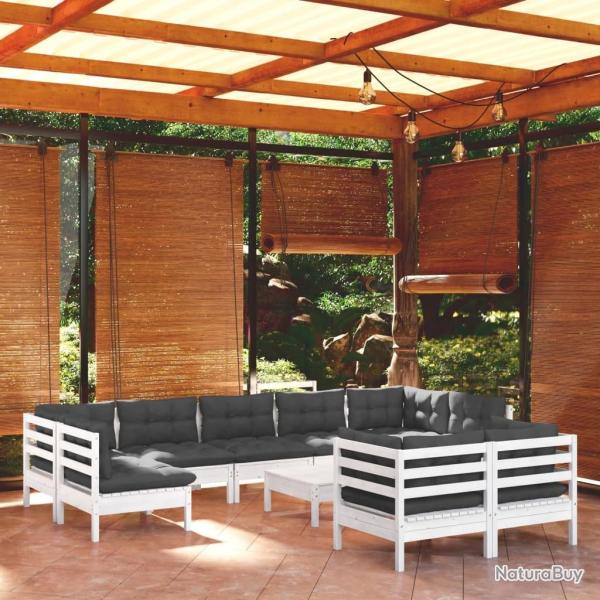 Ensemble de canap� de jardin 7 pcs Marron Poly rotin