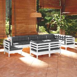Ensemble de canap&eacute; de jardin 7 pcs Marron Poly rotin