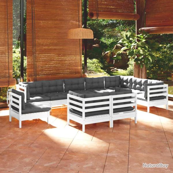 Ensemble de canap� de jardin 7 pcs Marron Poly rotin