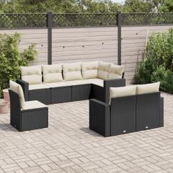 Chaises pliables de jardin avec coussins lot de 8 Bois d'acacia