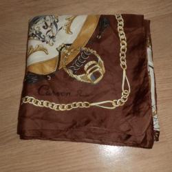 carr&eacute; foulard 100% soie vintage " carven paris  87 x 87 CM