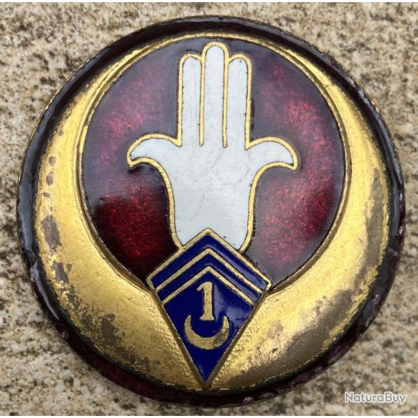 1� Spahis Alg�riens,2 chevrons, dos guilloch� embouti