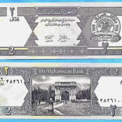 Afghanistan 2 Afghanis 2002 Billet Neuf