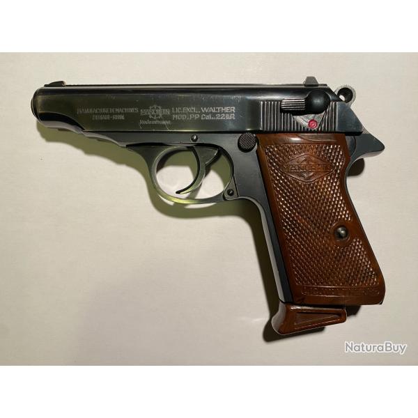 Pistolet MANURHIN Mod�le PP 22lr (Licence Walther) TBE et tr�s rare