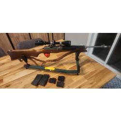 Ruger Mini 14 calibre 222 rem avec Lunette Tasco 3-9x40