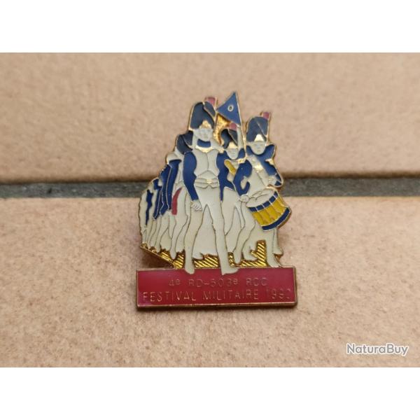 PINS 4RD-503 RCC FESTIVAL MILITAIRE 1992  MOURMELON CHAR DE COMBAT