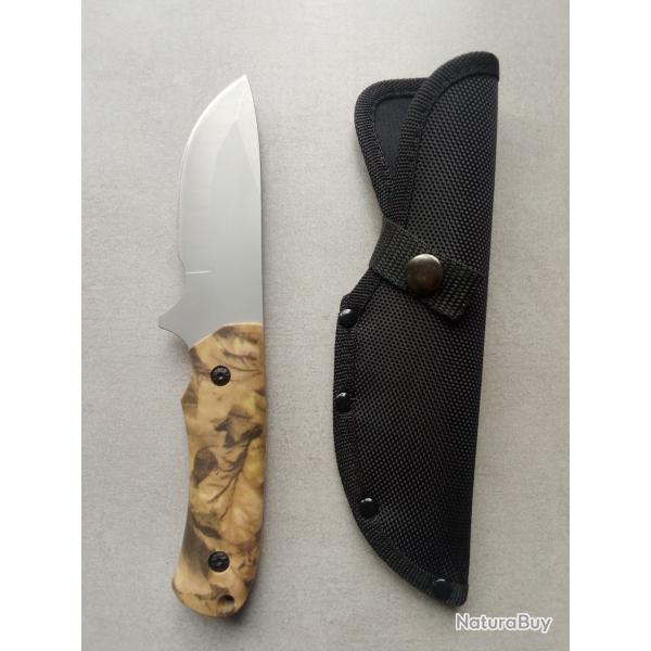 Couteau de Chasse Skinner avec �tui synth�tique