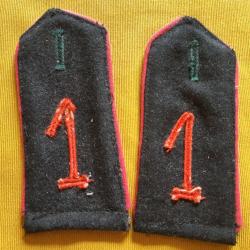 ww1 1914 Paire de patte d'&eacute;paule du 1er Pionnier Allemand
