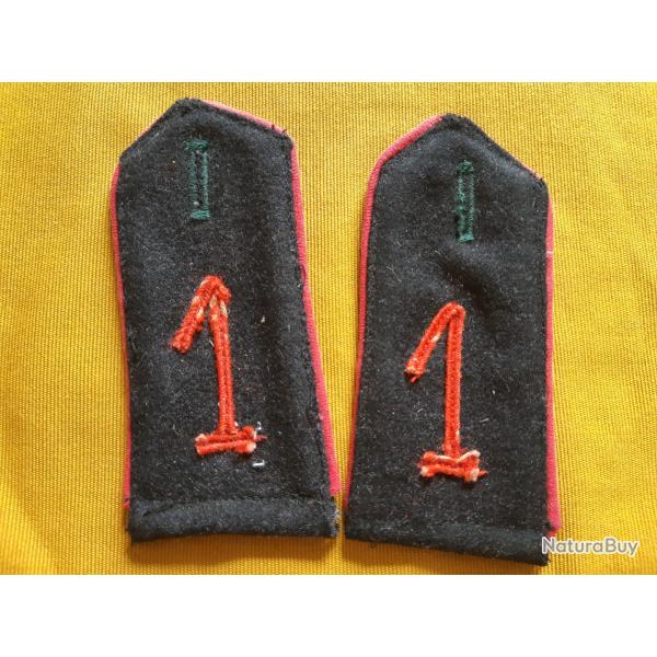 ww1 1914 Paire de patte d'�paule du 1er Pionnier Allemand