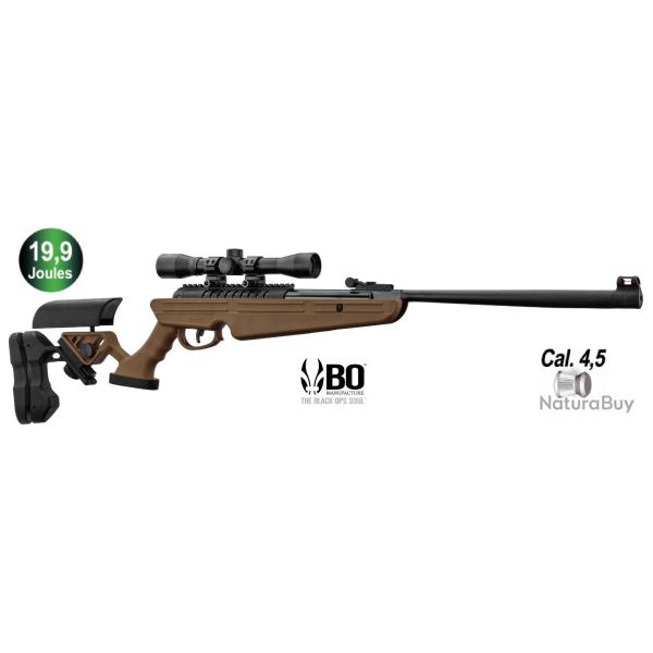 Carabine Break Barrel QUANTICO Coyotte 19.9 Joules + Lunette 4 x 32 - Cal 4.5 mm