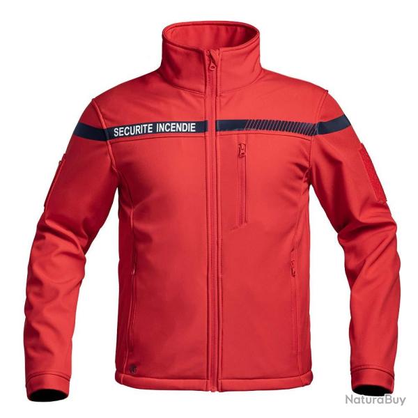 Veste softshell S�cu one s�curit� incendie rouge Rouge
