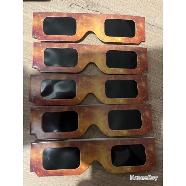 Lot 5 Lunettes �clipse Solaire ISO 12312-2 CE