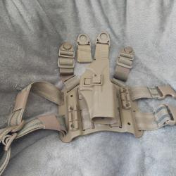 Holster de cuisse rigide CQC pour Glock - TAN