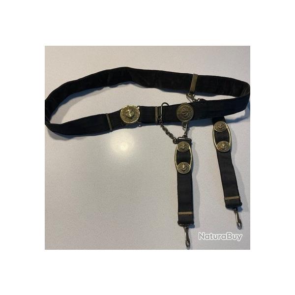 Ceinture vintage sovi�tique de poignard d'officier de marine, uniforme de d�fil� de guerre