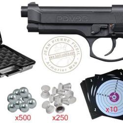 Pack pistolet &agrave; plomb CO2 4.5 mm Dual CROSMAN PDM9B - Blowback (2,7 joules)