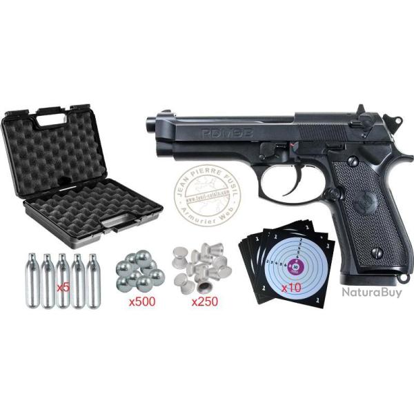 Pack pistolet � plomb CO2 4.5 mm Dual CROSMAN PDM9B - Blowback (2,7 joules)