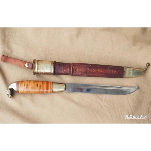 Couteau de chasse finlandais vintage finnish hunting knife