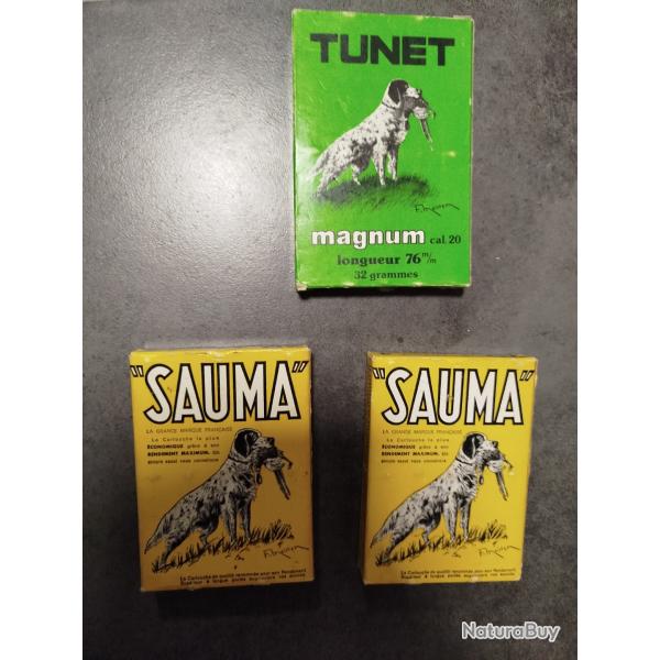 Cartouches Tunet de collection Sauma et Magnum
