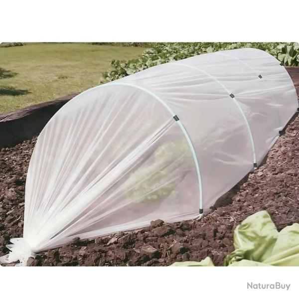 Lot de 4 Voiles de croissance semi-transparent 2,5x10m pour protection des cultures