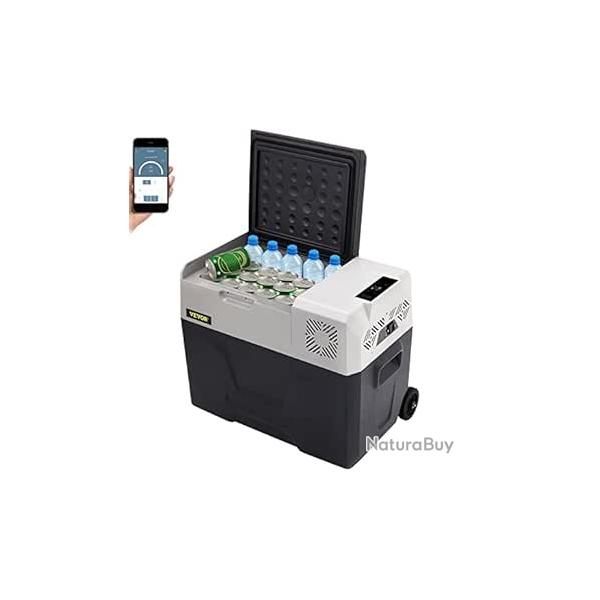 Glaci�re �lectrique Portable 30L R�frig�rateur de Voiture 12/24V 220V Mini Frigo