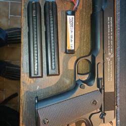 R&eacute;plique airsoft Colt 1911 AEP Mosfet RTP Lipo Noir (Cybergun)