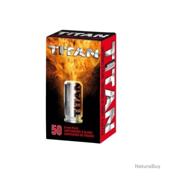 50 cartouches � blanc Titan 9mm PAK (Pistolet)