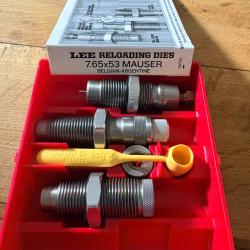 Jeux d'outils Lee Pr&eacute;cision Calibre 7.65 ARGENTINE  MAUSEr (90732) MAUSER ARGENTIN MAUSER BELGE