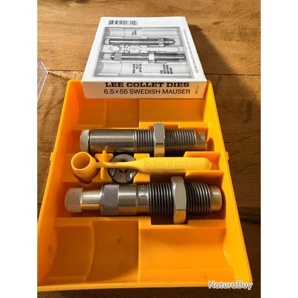 Jeux de 2 outils  Lee Precision 6,5X55 SE   REF 90712 MAUSER SUEDOIS CARL GUSTAV recalibreur collet