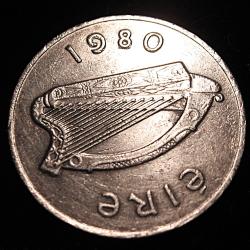 IRELANDE, piece de 10 P 1980 TTB diametre 28,5 mm