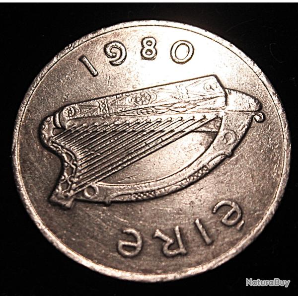 IRELANDE, piece de 10 P 1980 TTB diametre 28,5 mm