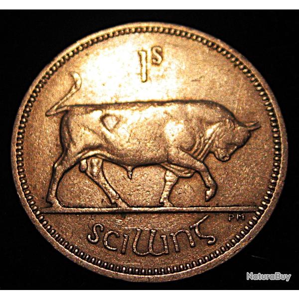 IRELANDE, piece de 1schilling  1964 TTB diametre 23,5 mm