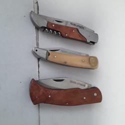 Lot x3 couteaux Pradel auvergne ab&icirc;m&eacute;s
