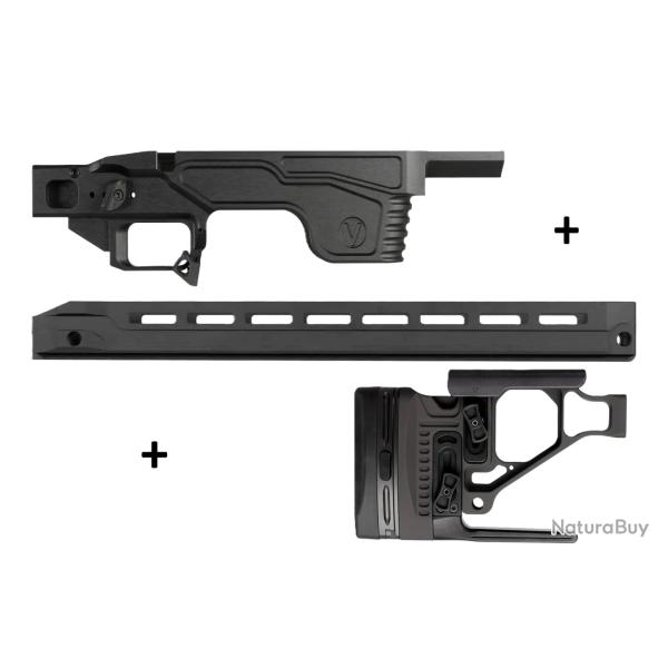 Kit Droitier Vision pour Tikka T3x Long Action - ( Partie centrale + Crosse  + GM Competition G2 )