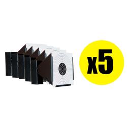 PACK PORTE CIBLE CONIQUE METALLIQUE 17X17 CM (X5)