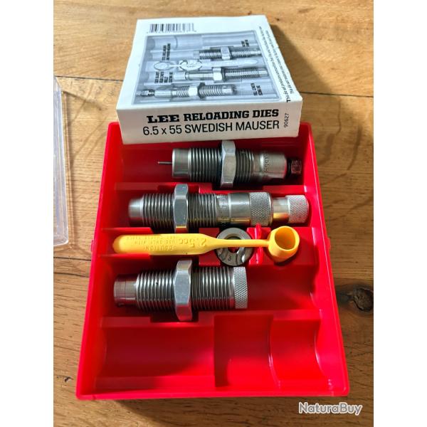 Jeu d'outils Lee 90627 cal. 6.5x55 Swedish Mauser  MAUSER SUEDOIS CARL GUSTAV  NN