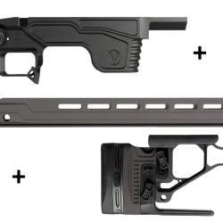 Kit Droitier Vision pour Tikka T3x Long Action - (Partie centrale + Crosse  + GM MD Competition G2)