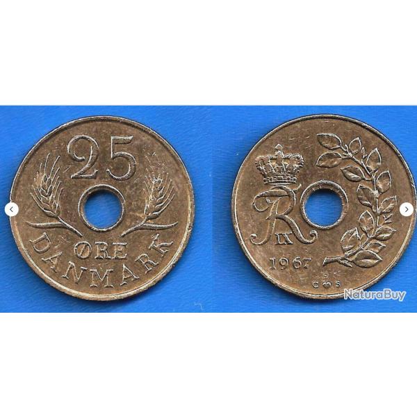 Danemark 25 Ore 1967 Piece