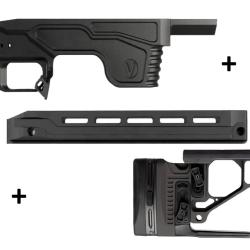 Kit Droitier Vision pour Tikka T3x Long Action - (Partie centrale + Crosse + GM Covert G2)