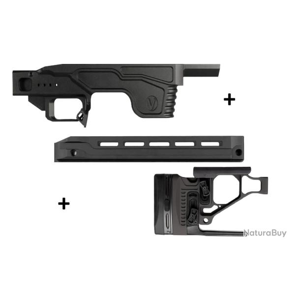 Kit Droitier Vision pour Tikka T3x Long Action - (Partie centrale + Crosse + GM Covert G2)