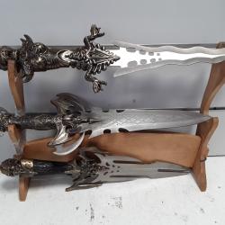 Lot x3 dagues fantaisie