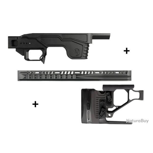 Kit Droitier Vision pour Tikka T3x Long Action - (Partie centrale + Crosse + GM Standard)