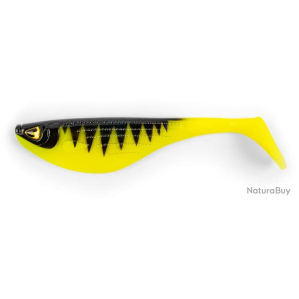 Leurre Souple Black Cat Big Hit Shad 18cm 18cm jaune/noir 46