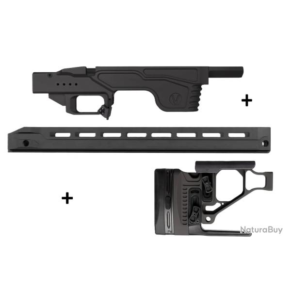 Kit Droitier Vision pour Tikka T3x Medium Action - ( Partie centrale + Crosse + GM Competition G2 )