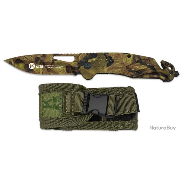 Couteau pliant camo Titanium lame de 6.70
