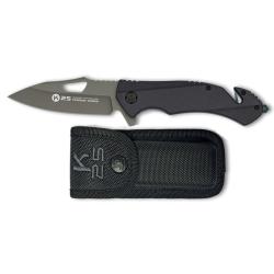 Couteau pliant tactique noir  Titanium lame de 8.80