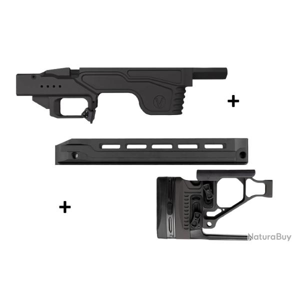 Kit Droitier Vision pour Tikka T3x Medium Action - (Partie centrale + Crosse + GM Covert G2)