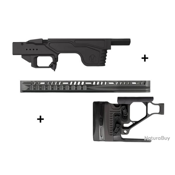 Kit Droitier Vision pour Tikka T3x Medium Action - (Partie centrale + Crosse + GM Standard)