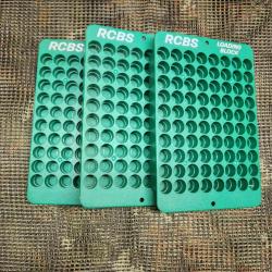 trois plateaux de rechargement universel RCBS